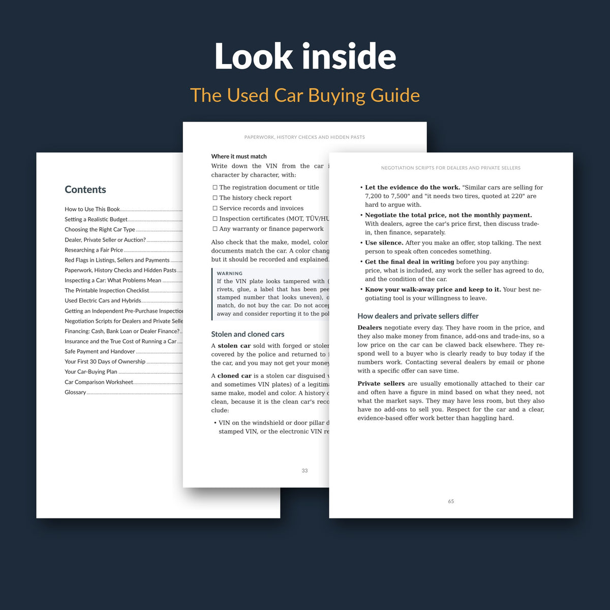 The Used Car Buying Guide